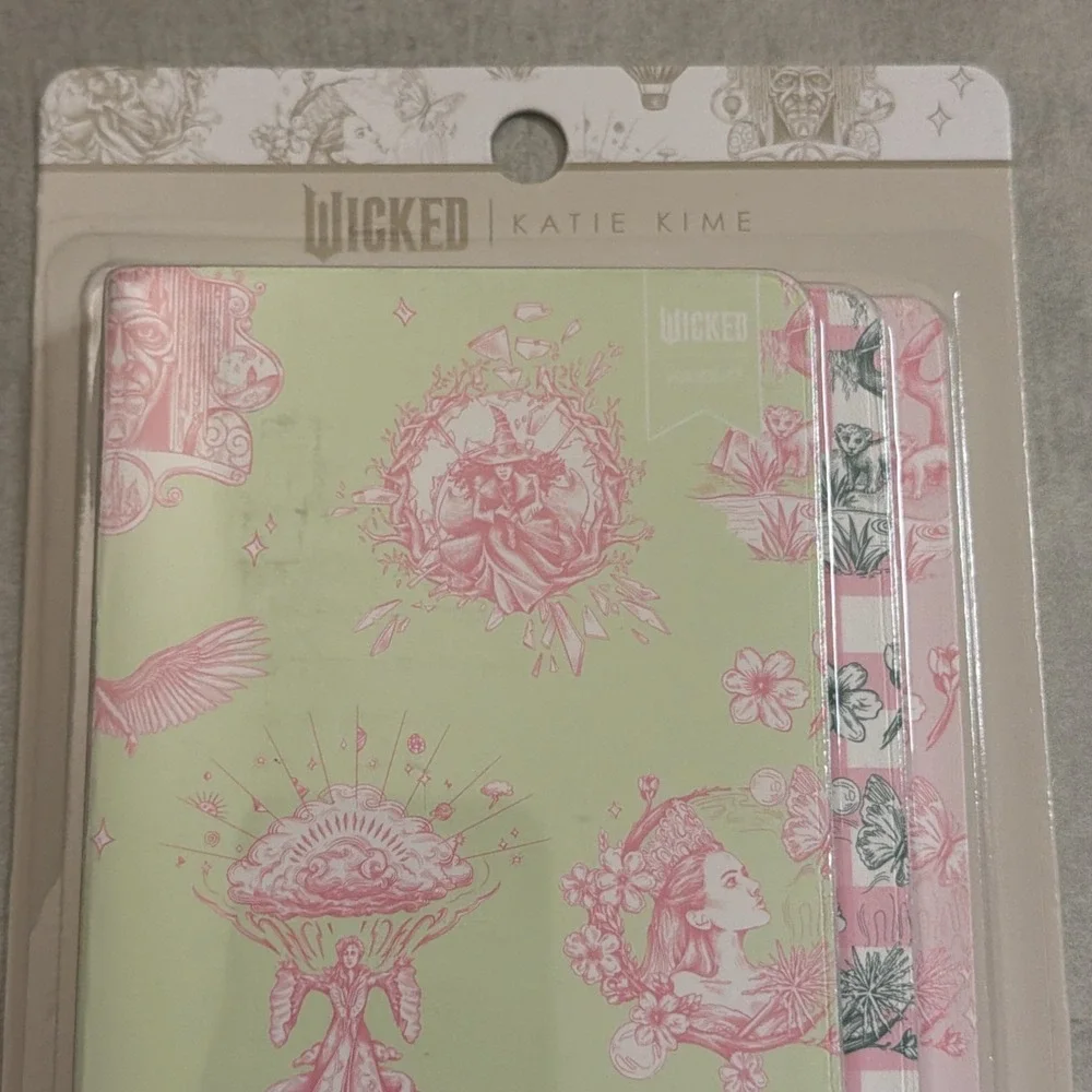 Wicked Katie Kime Notebook Set 3 Pack Pink & Green 32 Lined Sheets 3.5X5 Age 3+